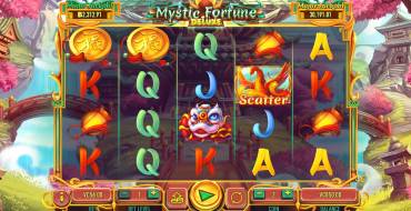 Mystic Fortune Deluxe: The main screen of the game