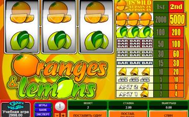 Oranges and Lemons slot (Canada)