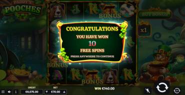 Paddy’s Pooches: Free spins