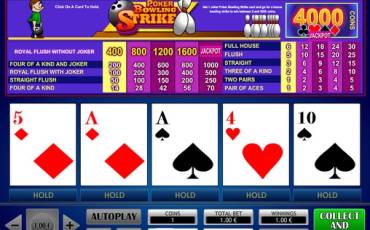 Poker Bowling Strike online