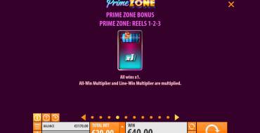 Prime Zone: Multipliers