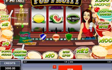 Pub Fruity slot (Canada)