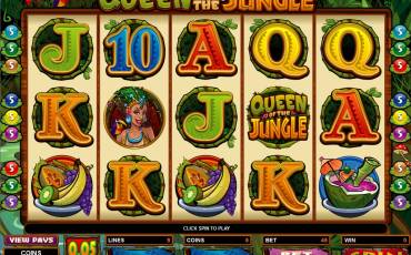 Queen of the Jungle slot (Canada)