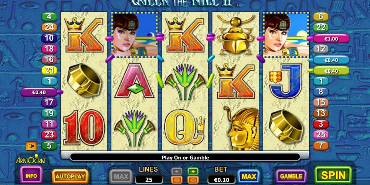 Queen of the Nile II slot (Canada)