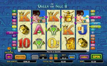 Queen of the Nile II slot (Canada)