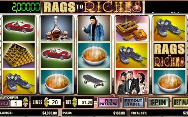 Rags to Riches slot (Canada)