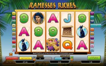 Ramesses Riches slot (Canada)