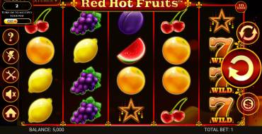 Red Hot Fruits: Slot machine