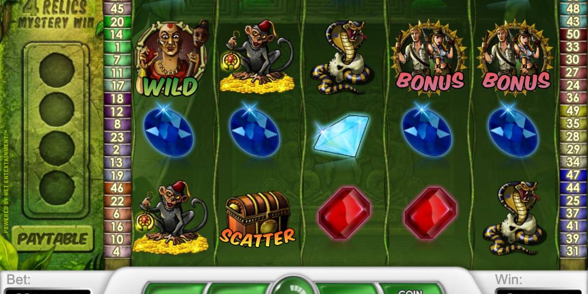 Relic Raiders slot (Canada)