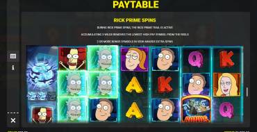 Rick and Morty Strike Back: Free spins and/or respins