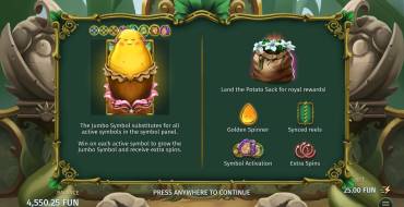 Royal Potato 2: Free spins and/or respins