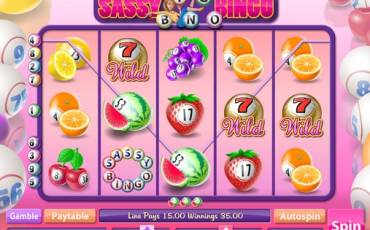 Sassy Bingo slot (Canada)