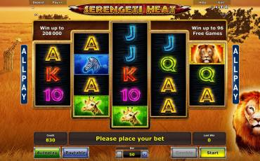 Serengeti Heat slot (Canada)