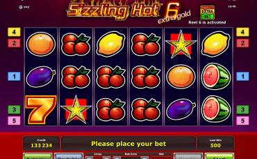 Sizzling Hot 6 Extra Gold slot (Canada)