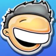 Smile: Laughing guy emoji