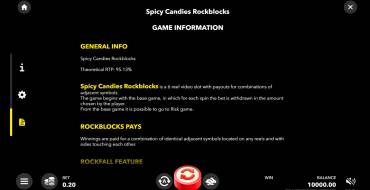 Spicy Candies. Rockblocks: Rules