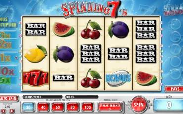 Spinning 7’s slot (Canada)