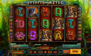 Spirits of Aztec slot (Canada)