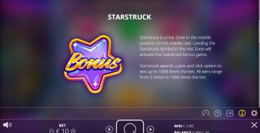 Starstruck: Unique features