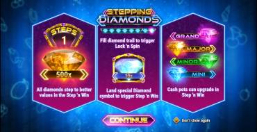 Stepping Diamonds: Unique features