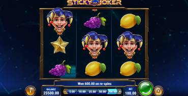 Sticky Joker: Payoffs