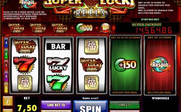 Super Lucky Reels slot (Canada)