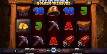 Super Miner – Golden Treasure: Slot machine