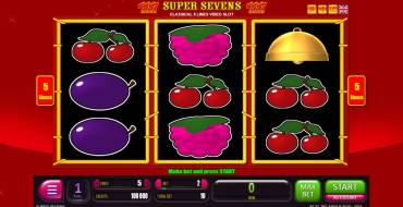 Super Sevens: Slot machine