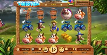 Super Twister: The main screen