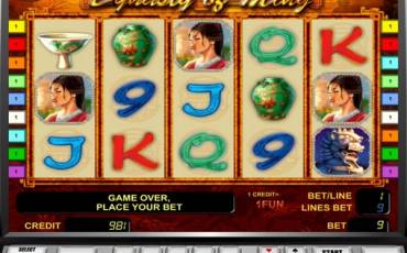 The Ming Dynasty slot (Canada)