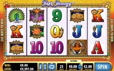 Tiger Treasures slot (Canada)