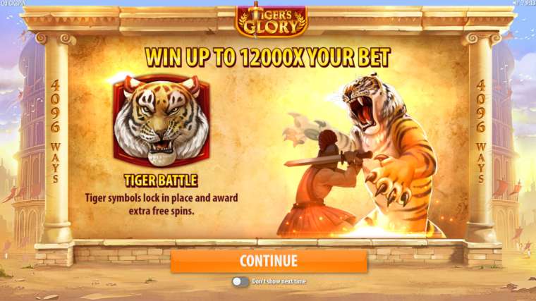 Play Tiger’s Glory slot CA