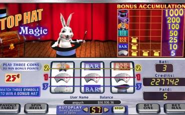 Top Hat Magic slot (Canada)