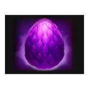 Purple egg symbol in Treasures of Fire: Scatter Pays slot