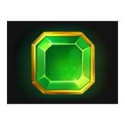 Green gemstone symbol in Treasures of Fire: Scatter Pays slot