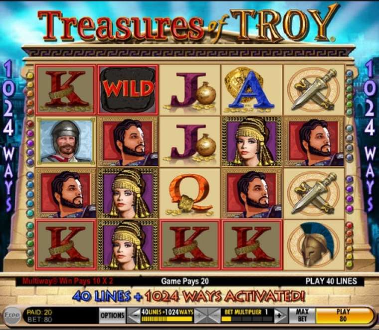 Play Treasures of Troy slot CA