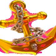 Tropical Gold: Anchor on a chain