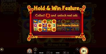 Ultimate Golden Dragon Inferno — Hold&Win: Bonus games