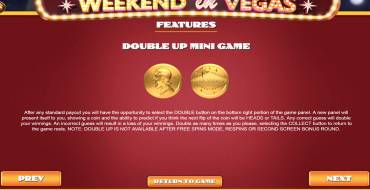 Weekend in Vegas: Bonus games