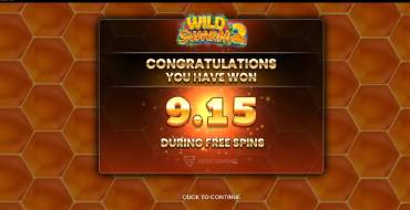 Wild Swarm 2: Free spins