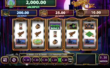 Wizard of Oz – Wicked Riches slot (Canada)