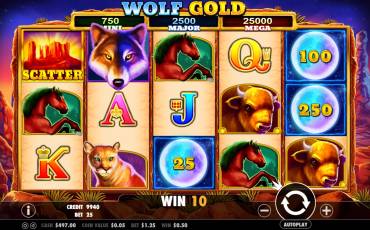 Wolf Gold slot (Canada)