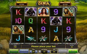 Zenia: Queen of War slot (Canada)